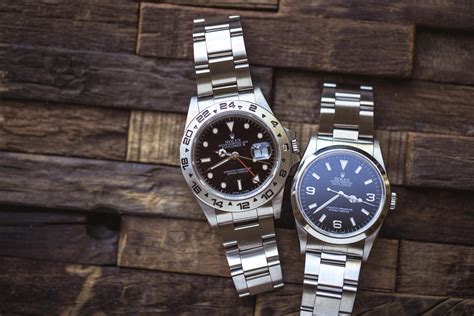 rolex explorer 1 vs 2.